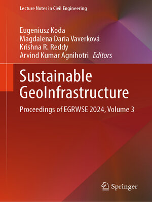 cover image of Sustainable GeoInfrastructure